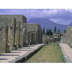 Restored Buildings in Roman Town Buried in Ad 79 by Ash Flows from 