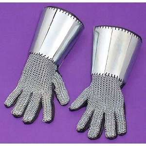  Chain Mail Armor Gauntlets Pair of Steel Medieval Knight 