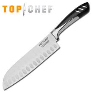 Top Chef 7 Stainless Steel Santoku Kitchen Knife  NEW  