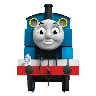   Thomas the Tank Engine Peel and Stick Giant Wall Decal with 3 Hooks