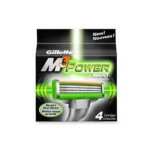  Gillette M3 Power Shaving Cartridges 4 ea Health 