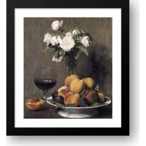  Still Life With Roses, Fruits and a Glass of Wine 27x30 