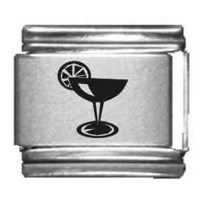 Margarita Glass Laser Italian Charm