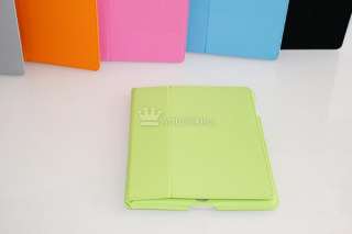 2pcs Apple iPad 2 Protective Magnetic Smart Cover Case Green Color 