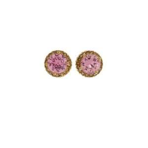  Betsey Johnson Iconic Pink Stud Earrings Jewelry