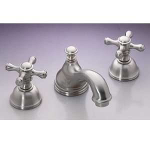   Brass Bathroom Sink Faucets Brighton All Metal Cross Handle 8 Lav Set