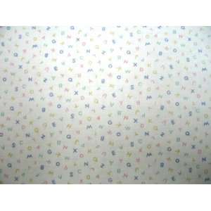   Fitted Pack N Play (Graco) Sheet   Pastel Alphabet   Made In USA Baby