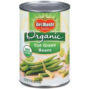 Del Monte Green Beans Organic Cut   12 Grocery & Gourmet Food