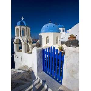 Blue Domed Churches, Oia, Santorini, Greece Photographic 