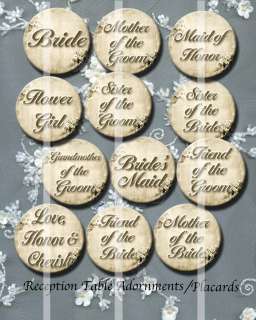 WINE CHARMS WEDDING Bridal Favors Table Place Cards  