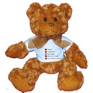  HUG MY BRUSSELS GRIFFON CHECKLIST Plush Teddy Bear with 