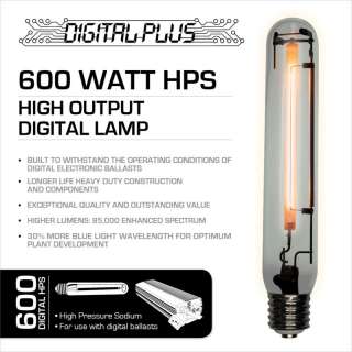   DIGITAL HPS Bulb GROW Lamp SODIUM w digilux hortilux type 600w  