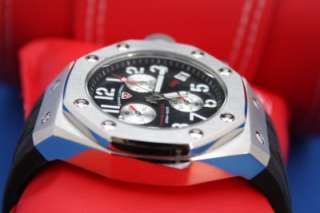Mens Swiss Legend Trimix Diver Silver SL 10541 01 Chronograph Watch 