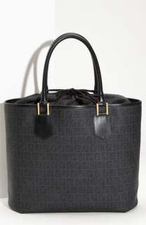 Fendi Forever Coated Logo Jacquard Shopper  