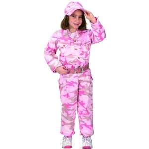   . Pink Camouflage Army Suit Cap Child Halloween Costume Toys & Games