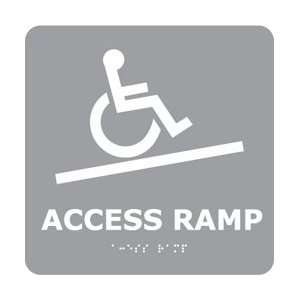   , Access RaMP (w/Handicap Symbol), Gray, 8 X 8