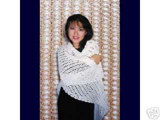 Easy Crochet Triangle Lace Shawl Pattern Lily Chin  