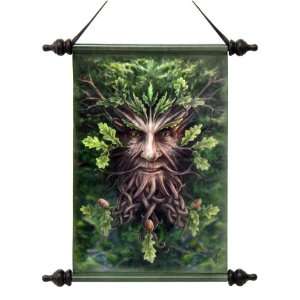 Forest Greenman Ent Canvas Wall Scroll Tapestry 