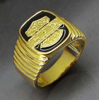 Cool 14k Yellow gold filled Mens Luxury Ring Size #11  