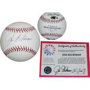  Jim Hickman Autographed Baseball