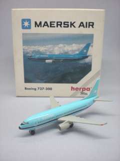 Herpa Wings 500500 Maersk Air Boeing 737 300 1/500  