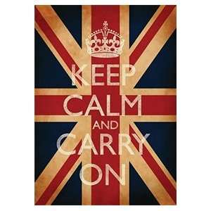  Keep Calm and Carry On Poster Print Union Jack British 