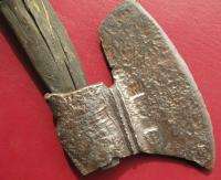 ANCIENT MEDIEVAL IRON FIGHTING AXE   MAKERS MARK RT 62  