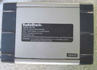 This auction is for ONE 12v to 120VAC Radio Shack Power Inverter 
