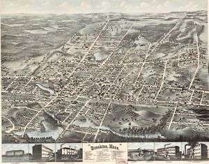 1878 BROCKTON MASSACHUSETTS Plymouth County MA MAP CD  