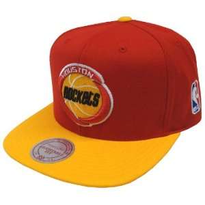  Houston Rockets Logo Mitchell & Ness Snapback Cap Hat 