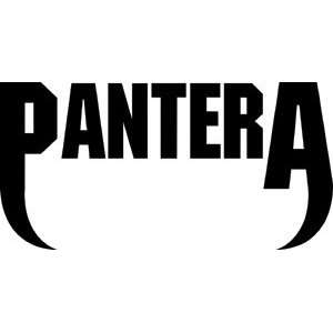  PANTERA LOGO RUB ON STICKER