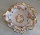 ANTIQUE ELITE WORKS LIMOGES MAYONNAISE BOWL AND UNDERPLATE