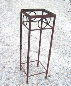 Wrought Iron Antique Looking Plant Stand Garden Tables Foyer Table 
