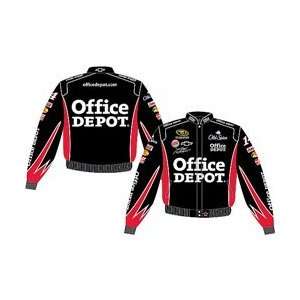  Tony Stewart Office Depot Black Twill Uniform Jacket   Tony Stewart 
