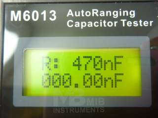6013 Capacitor Capacitance Tester Meter 0.01pF to 47mF  