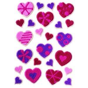    Wilton Patterned Hearts Icing Decorations