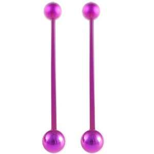 16g 16 gauge (1.2mm), 45mm long  Anodized surgical steel Industrial 