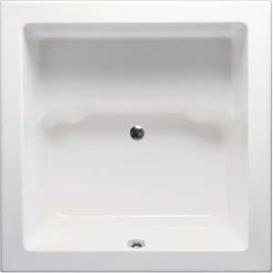   WH 4848 Beverly Luxury Square Tub With Seat In Whit