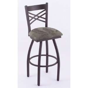   Bar Stool Metal Finish Grill Silver, Seat Type Fern Sanctuary Willow