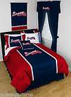Atlanta Braves Bed in a Bag w/ Curtains & Valance Sidelines