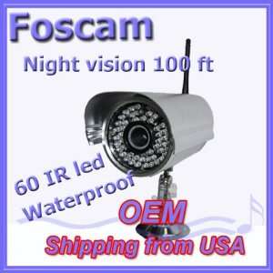 Foscam FI8905W Outdoor Wireless/Wired IP Camera 8 mm Lens (22° to 40 