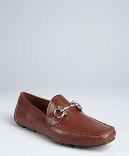 Salvatore Ferragamo saddle brown Parigi buckle loafers