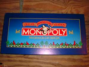 Monopoly Deluxe Anniversary Edition Blue Box   BNIB  