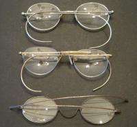 Pairs Vintage Eye Glasses Metal Gold Filled Round  