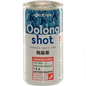  Oolong Shot, Oolong (Blue) Tea, Unsweetened, 30 Cans, 6.4 