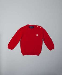 Timberland BABY red cotton crewneck sweater  