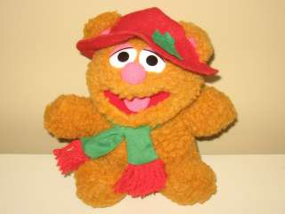   Baby Fozzie Bear Sesame Street Muppets Holiday Plush Toy EUC 8  