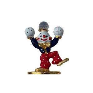  Spoontiques Pewter Painted Juggling Clown 