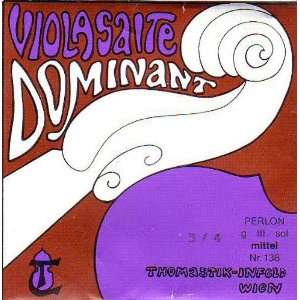  Thomastik Infeld Viola Dominant G   Silver Wound 3/4 Size 