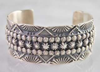 Marc Antia Old Pawn Style Polish Navajo Silver Bracelet  